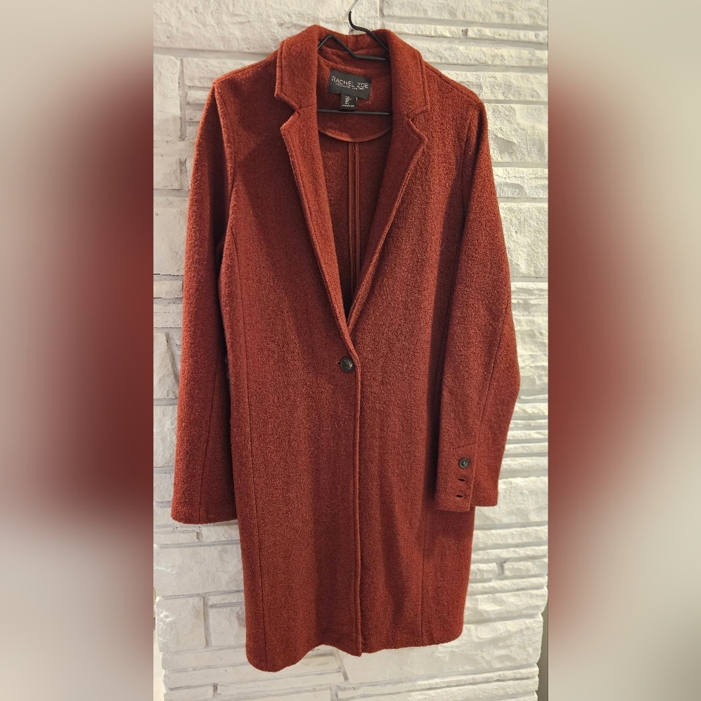 Rachel Zoe Women's Rust Coat, Size L